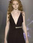 Lily Cole wearing Julia Clancey